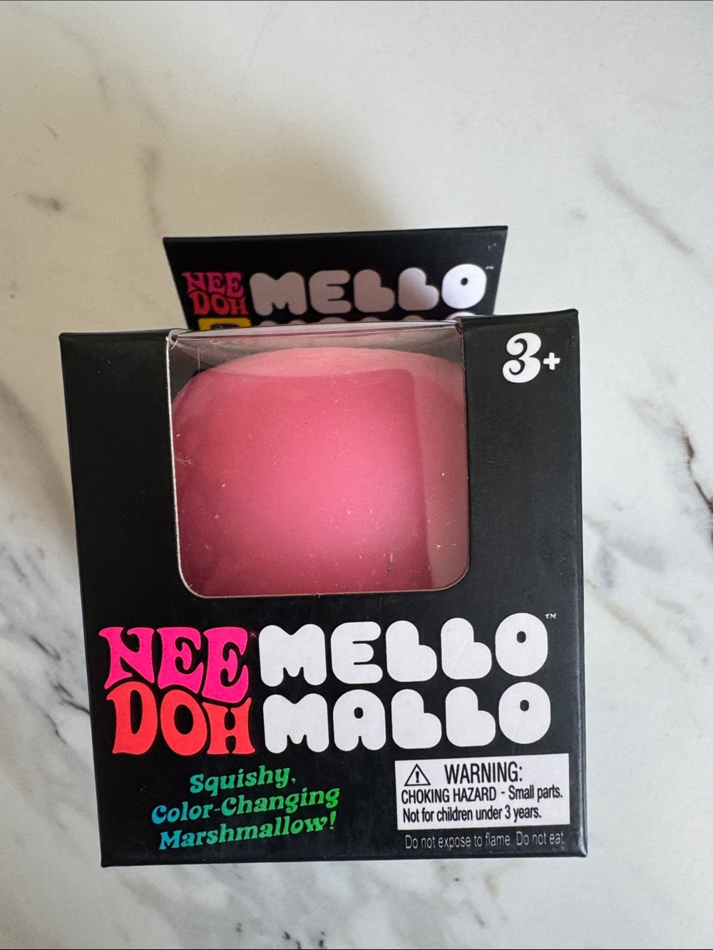 Needoh Mello Mallo Pink Color-Changing Squishy Toy